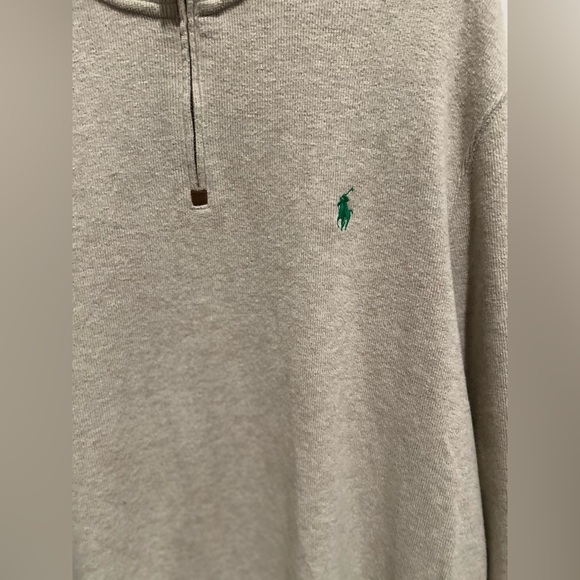 Ralph Lauren Polo Beige Quarter Zip Pull over EUC - Picture 2 of 6